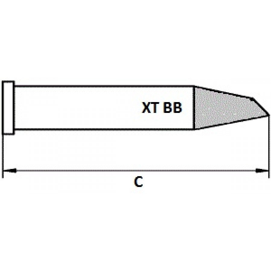 XTBB - Sloped tip 45° XTBB - Sloped tip 45°